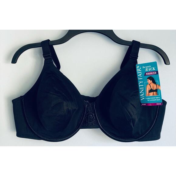 Vanity Fair Bra Black 42C NWT Unlined - Picture 1 of 11